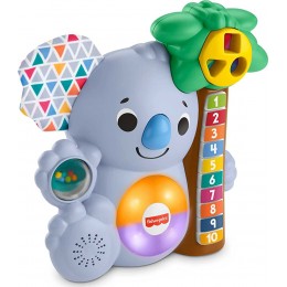 Fisher-Price Linkimals Nicolas le Koala jouet bébé interactif d'apprentissage sons et lumières version française 9 mois et plus GRG69 - BKB17DLML