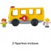 Fisher-Price Little People le Bus Scolaire Jouet Enfant 2 Figurines avec Contenu Musical Phrases et Sons 12 Mois et Plus FKW98 - B95M8FXEG