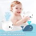VI AI Jouets de bain pour bébé baleine à induction avec éclairage LED jouet d'arrosage pour bébé enfant tout-petit baleine Blanc - BAAK3OHLR
