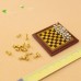 Amagogo Jeu D'échecs Miniature en Métal Délicat à L'échelle 1:12 Dollhouse Échecs et échiquier de 32 Pièces - BKKMHPFSW