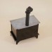 QOTSTEOS Meubles de cuisine miniatures pour maison de poupée gamme noire à l'ancienne cuisinière de meubles jouets banc de cuisine pour enfants taille : 22059-1 - BAAN5RFJQ
