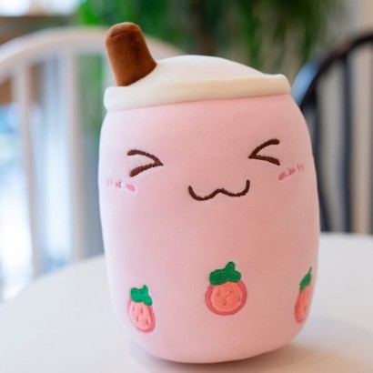 ZMSM Real-Life Jouet en peluche en forme de tasse de thé au lait pour enfants Cadeau d'anniversaire Rose A 35 cm - B46K2VUOJ