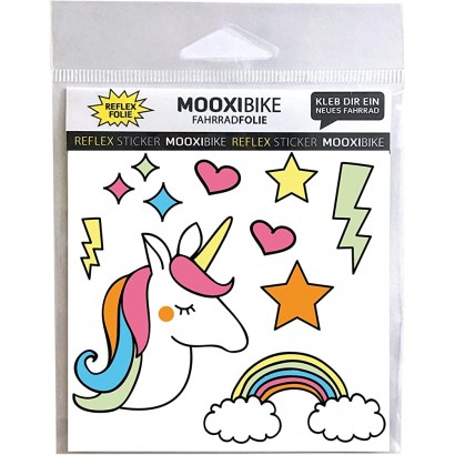 MOOXIBIKE Sticker Autocollants. Mixte-Adulte Rose Bonbon 11 x 13 cm - B4DJENULZ