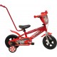 Disney Cars Chrome Vélo Enfant Rouge 10" avec Canne - BJ3KMPYXN