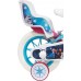 Disney Vélo 12' Reine des Neiges Frozen équipé de 2 Freins Panier Avant & Porte poupée arrière + 2 stabilisateurs Amovibles Fille Bleu Turquoise Blanc et Fushia - BQ42MSYUT