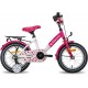 Hiland Starry Vélo pour Enfant Rose 12 14 16 Pouces | Testé TÜV | pour Fille 4 5 6 7 Ans avec Frein à Main rétropédalage Porte-Bagages Rose Violet - BDKH9LBUR