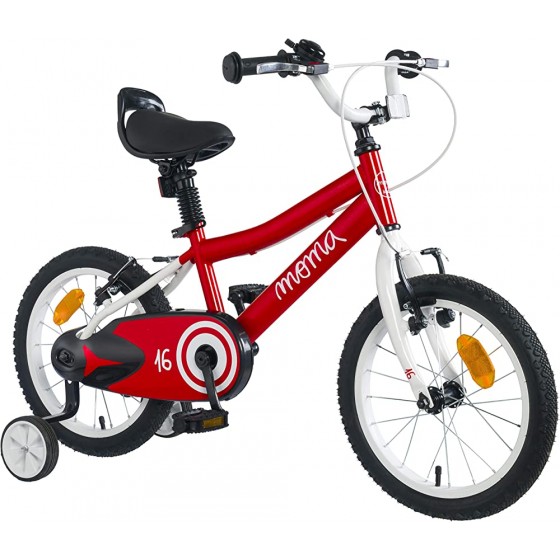 Moma Bikes Vélo 16" avec petites roues inclus  ideal pour enfant a partir de 4 ans de 105 a 120 cm - B5VQMGYYQ