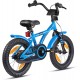 Prometheus Velo Enfant 3 ou 4 Ans vélo Enfant 14 Pouces pour Garcon et Fille Roues de Support rétropédalage modèle BMX 2021 en Bleu Noir - B35Q9LNSC