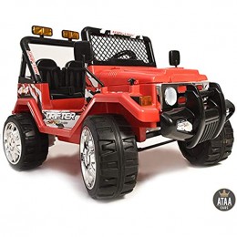 ATAA CARS Voiture électrique Enfants Jeep Style Batterie 12v Telecommande Rouge - BEQQBRFOI