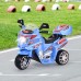 COSTWAY Moto Électrique 6V pour Enfants 3-7 Ans 3 km h Scooter à 3 Roues avec Boîte de Rangement Fonctions Lumineuses et Sonores Charge Max.:25 kg 82 x 36 x 52,5 cm Bleu - B53M6THSL