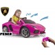 FEBER Lamborghini Aventador Voiture de Sport Électrique pour Enfants À partir de 3 ans 6V Rose Famosa 800012394 - BKJ9EVDLN