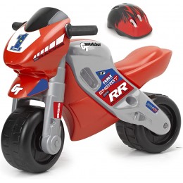 FEBER MotoFEBER Racing Trotteur avec casque pour enfants de 18 mois à 3 ans Rouge Famosa 800008171 - BA5WBEUGQ