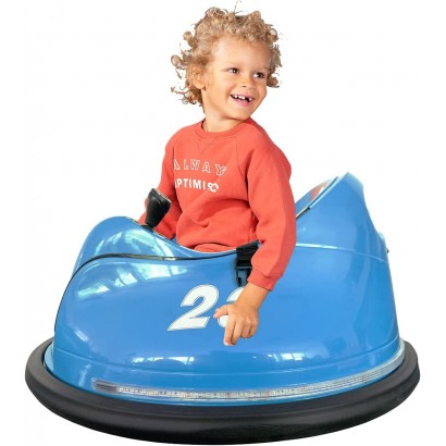 Voiture Électrique Auto-Tamponneuse 360° pour Enfant KIDICAR Bleu - B7K8BVZUQ