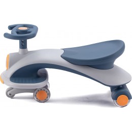 AMIGO Shuttle Trike Porteur – Trottinette pour enfants à partir de 3 ans et jusqu'à 50 kg – Auto Swing Car pour garçons et filles – Gris bleu - BEWBJQGAH