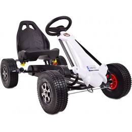 Kart Go Kart Racing Car White Beast Speed Pédale de kart avec pneus pneumatiques - B52D9ARXX