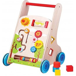 Lelin Toys 31302 Véhicule Pour Enfant Chariot À Pousser Multi-Activités 7 En 1 - B4K64NPXF