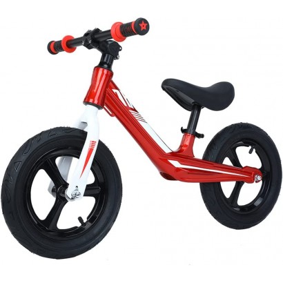RSTJ-QSYY Vélo d'équilibre pour 2,3,4 Ans Poids léger sans pédale Tout-Petits vélo de Marche pour Enfants de 3 à 7 Ans avec siège réglable,Rouge - B5MJHEPQC