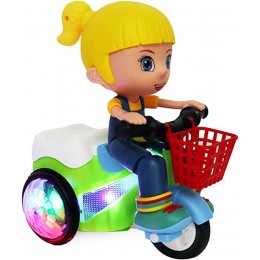 Jouet tricycle cascadeur pour enfants | Jouet véhicules pour enfants,Lumières musicales pour garçons et filles roue universelle 360 ​​jouets rotatifs modèle de tricycle jouet anniversaire Lencyotool - BJ5BAPHTK