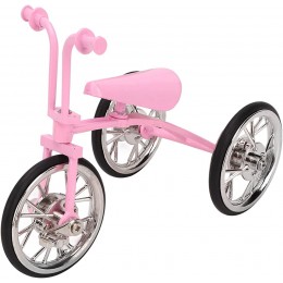 Ornement de tricycle jouet matériau en alliage d'aspect rose résistant à l'usure belle apparence modèle de tricycle ornements à décorer pour collectionner pour automobile - BD52KFTMP
