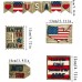 Décorations du 4 juillet décor de plateau patriotique à plusieurs niveaux Décorations rouges blanches et bleues Banderoles patriotiques,Signes de décoration de table à la maison du jour Shenrongtong - B1449DVWW