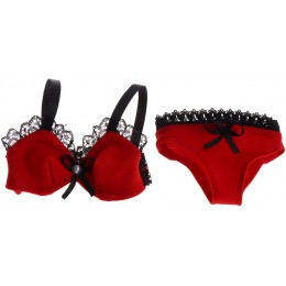 MagiDeal KIT Soutien-Gorge sous-vêtements en Tissu Décoration pour 1 3 BJD Dolls Rouge - BWK4KYZCX