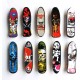 BAXIXINGYUNMU Mini Skateboards Cool Skull Fingerboard Mini Skateboard Kid Toy Party Favor Gift - B9B22FWZN