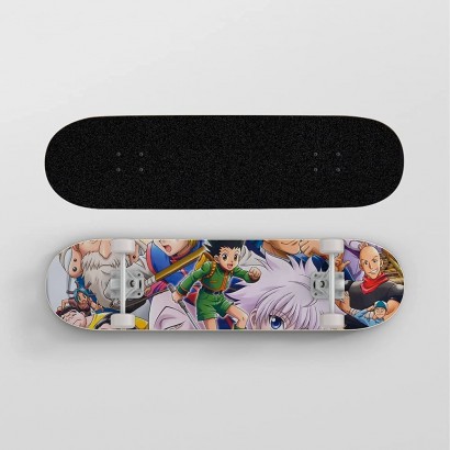 SZSHJR Skateboard d'anime for chasseur×Hunter GON.Freecsss Killua Zoldyck,7 couches Canadian Maple Wood Tricks Skateboard Skateboard Skateboarding Cadeaux for garçons et adolescents Cadeaux pour les a - B28N7WPDV