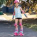Osprey Patins à roulettes réglables pour fille Motif quad Taille M Rose bleu sarcelle - BQAA4XZBO