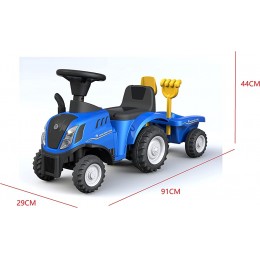 COIL Tracteur New Holland avec remorque Jaune bleu bleu - BMMQ2ESGH
