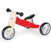 Pinolino Mini-Tricycle Charlie en Bois Convertible 4 Voies Selle 6 Positions Réglable en Hauteur pour Enfants à Partir de 1,5 ans Rouge Naturel - BBD1DVJJX