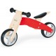 Pinolino Mini-Tricycle Charlie en Bois Convertible 4 Voies Selle 6 Positions Réglable en Hauteur pour Enfants à Partir de 1,5 ans Rouge Naturel - BBD1DVJJX