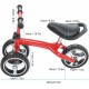Weikeya Vélo d'équilibre pour bébé 80 kg 176,4 LB roulement cultiver la Coordination muet cultiver la Force Musculaire Tout-Petit vélo Marcheur pour 1-6 Ans pour Le Jardin - B7WHKBOUU