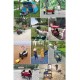 Chariot Pliable Chariot Pliant de Jardin Wagon Robuste avec auvent Panier Multifonctions for l'extérieur Camping Plage Tirer Le Camion avec 4 Roues Charge: 150kg Color : Gray - B6ADJTWLW