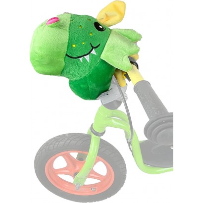Lemmy Poussette en peluche pour vélo Décoration en forme de tête de dinosaure Vert - BAK3MXPNJ