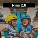 BERN Nino 2.0 Casque de vélo enfant Junior Filles Garçons ajustable - BVWK2NWQS