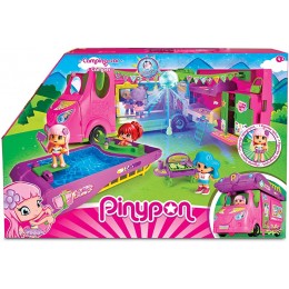 Pinypon Camping-Car Cool Ensemble de Jouets et Accessoires Ludiques avec 1 Figurine pour Enfants de 4 à 8 ans Famosa 700015070 - BB2E5LLBA