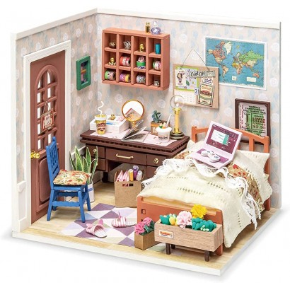 Rolife Maison de poupée miniature à monter soi-même pour adolescents et adultes Maison de poupée 3D en bois Cadeaux pour enfants Vie merveilleuse Chambre d'Anne's - BKA6KPMPD